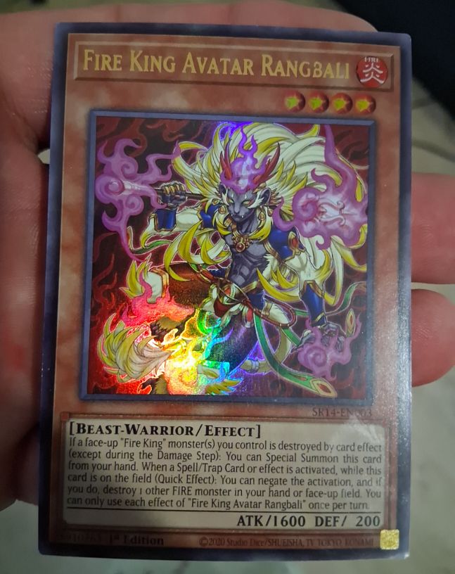 2023 Yu-Gi-Oh! SR14-EN003 Fire King Avatar Rangbali — front