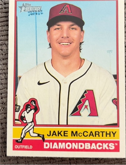 2025 Topps Heritage #473 Jake McCarthy — front