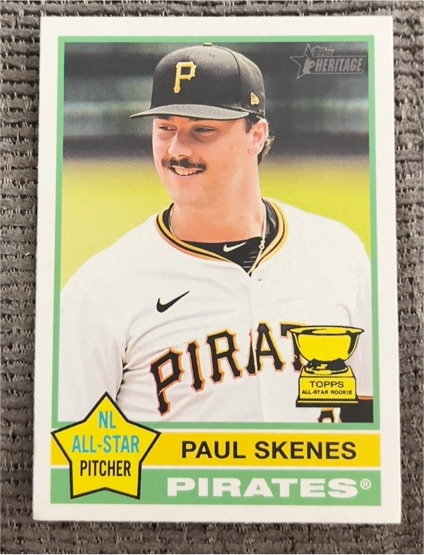 2025 Topps Heritage #60 Paul Skenes — front