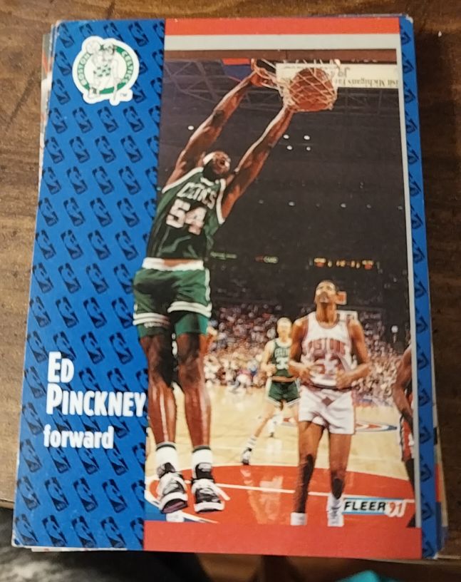 1991-92 Fleer #15 Ed Pinckney — front