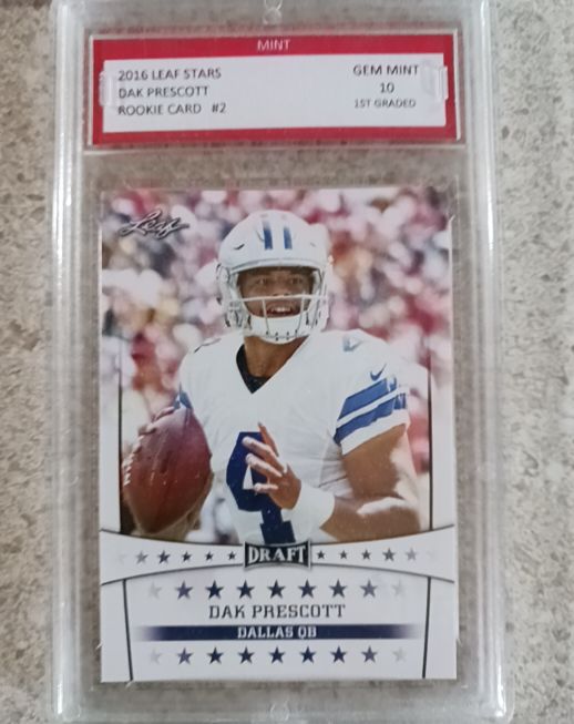 2016 Leaf Stars #2 Dak Prescott Rookie Card — front
