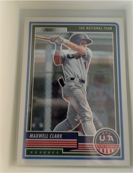 2023 Panini USA Baseball Stars & Stripes #42 Maxwell Clark — front