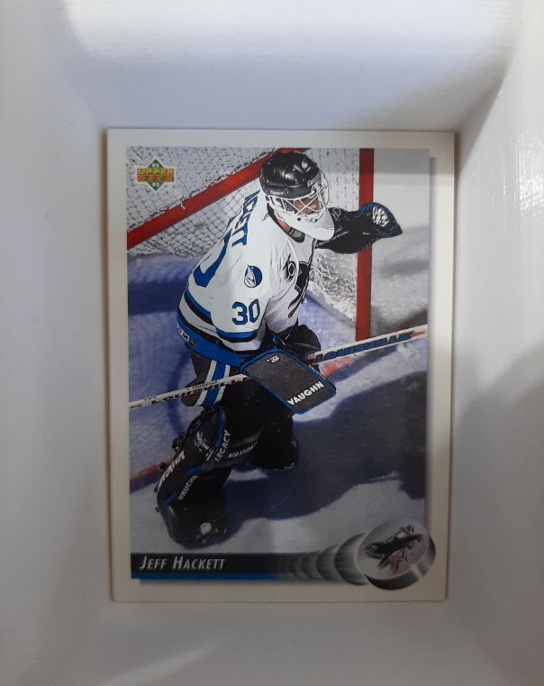 1992-93 Upper Deck #308 Jeff Hackett — front
