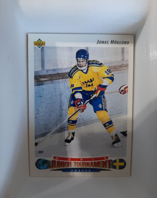1992-93 Upper Deck World Junior Tournament #222 Jonas Höglund — front