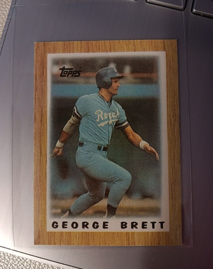 1987 Topps Mini Major League Leaders #57 George Brett — front