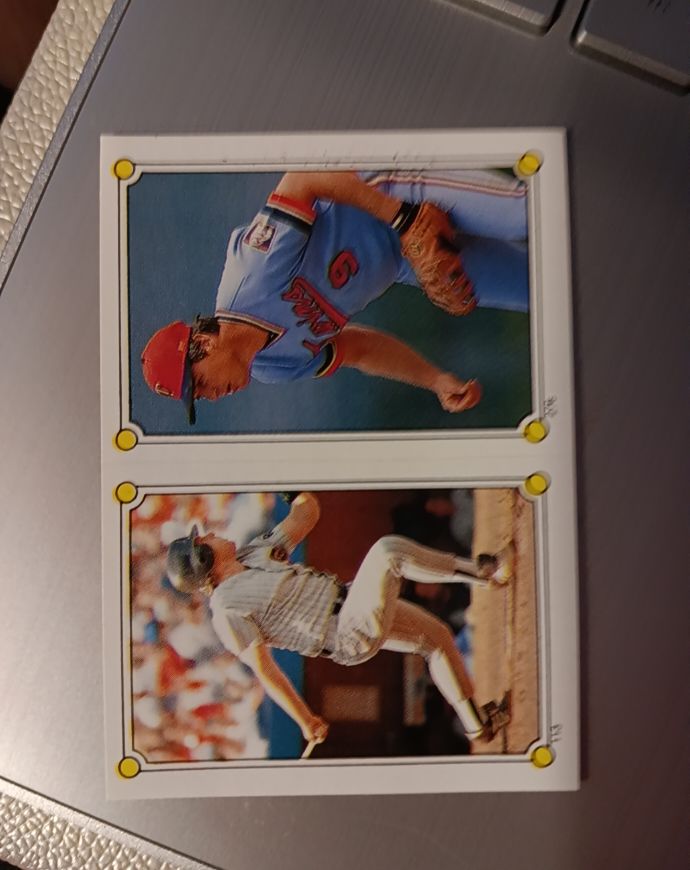 1987 O-Pee-Chee Stickers #94 Terry Pendleton / Scott Bradley — front