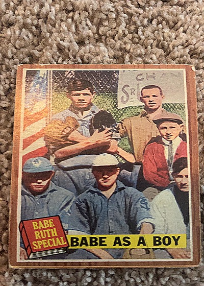 1962 Topps #135 Babe Ruth Special Babe As A Boy — front