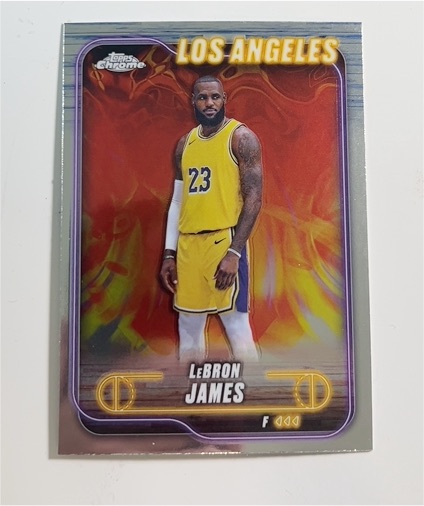 2024-25 Topps Chrome #22 LeBron James — front