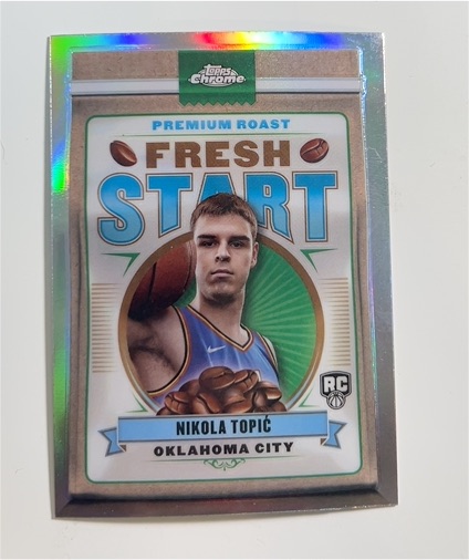 2024-25 Topps Chrome Fresh Start #FS-9 Nikola Topić — front