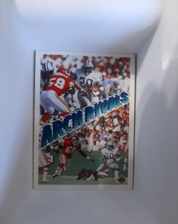 1991 Upper Deck #656 Barry Sanders / Derrick Thomas — front