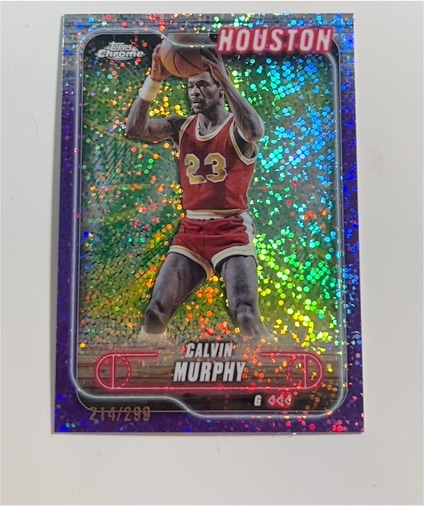 2024-25 Topps Chrome #142 Calvin Murphy Houston Rockets — front