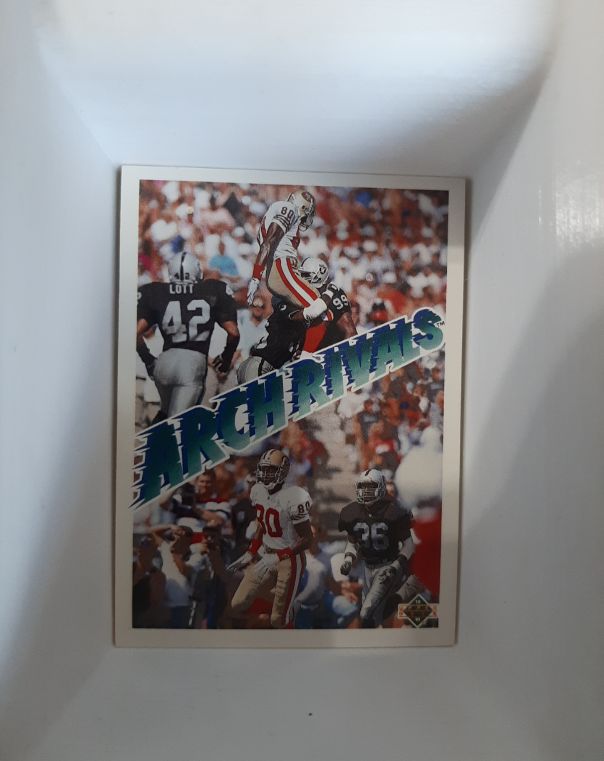 1991 Upper Deck #655 Jerry Rice / Terry McDaniel Arch Rivals — front