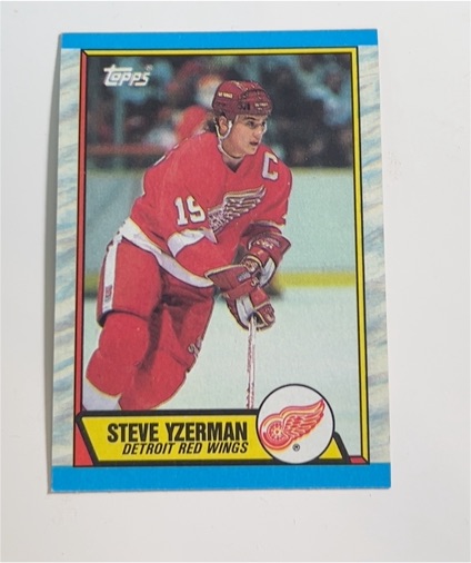 1989-90 Topps #83 Steve Yzerman — front