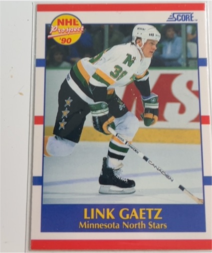 1990 Score #411 Link Gaetz — front