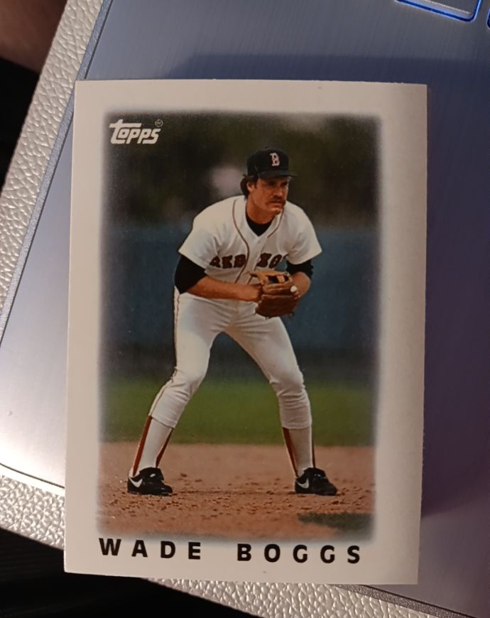 1986 Topps Mini Leaders #3 Wade Boggs — front