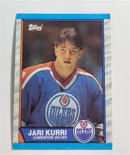 1989-90 Topps #43 Jari Kurri Edmonton Oilers — front