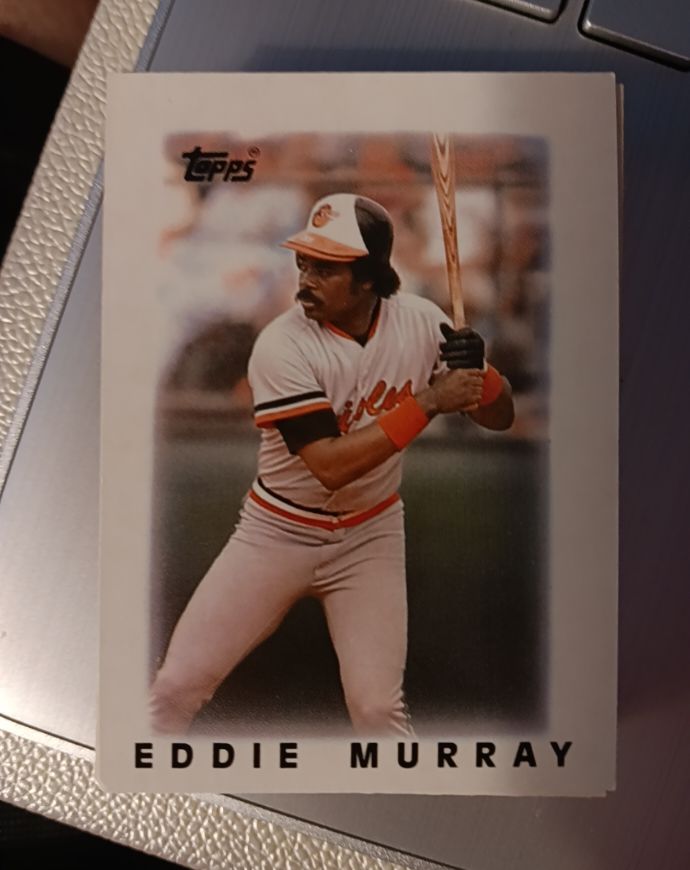 1986 Topps Mini Leaders #1 Eddie Murray — front