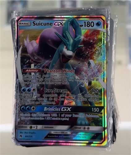 2018 Pokémon SM Lost Thunder #60 Suicune GX — front