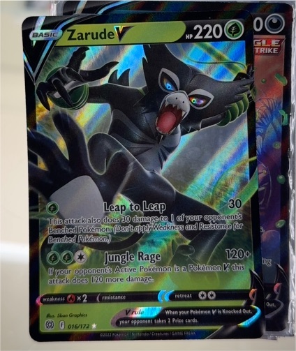 2022 Pokémon TCG Brilliant Stars #016 Zarude V — front