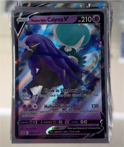 2021 Pokémon SWSH131 Shadow Rider Calyrex V — front