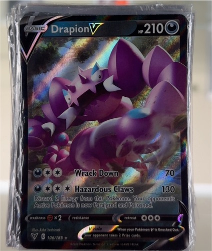 2020 Pokémon TCG Sword & Shield Vivid Voltage #106 Drapion V — front