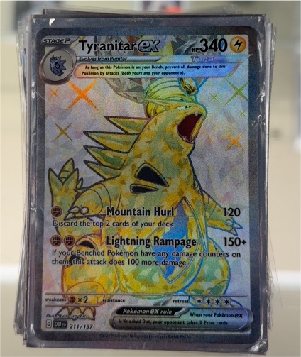 2023 Pokémon TCG Obsidian Flames #211 Tyranitar EX — front