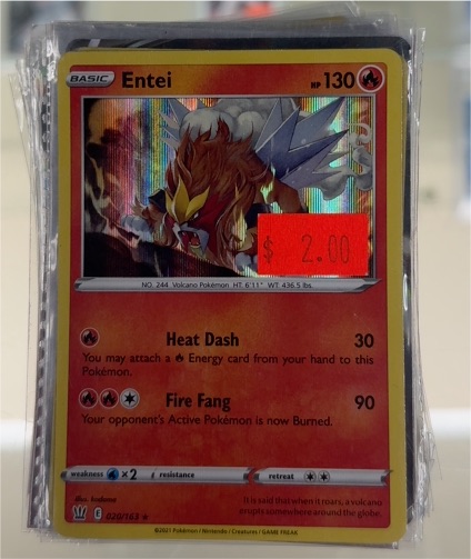 2021 Pokémon Sword & Shield Battle Styles #020 Entei — front