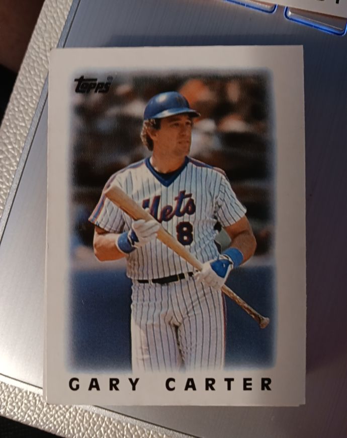 1986 Topps Mini Leaders #50 Gary Carter — front