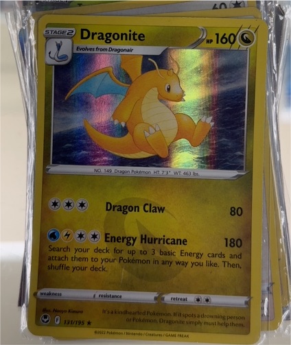 2022 Pokémon Sword & Shield Silver Tempest #131 Dragonite — front