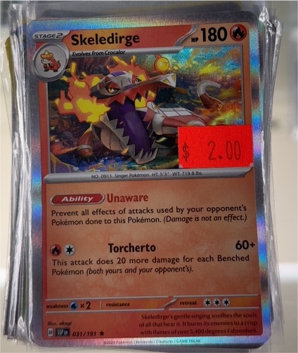 2024 Pokémon Surging Sparks #031 Skeledirge — front