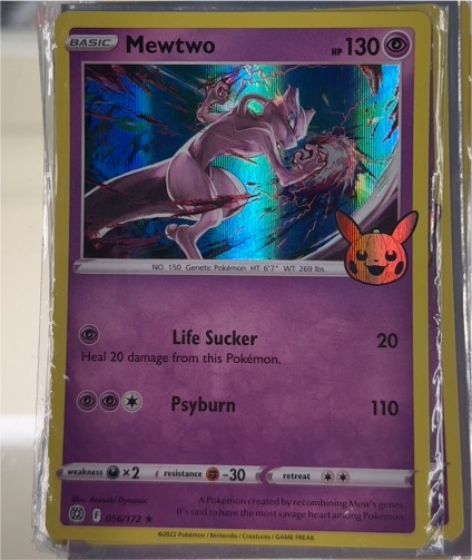 2022 Pokémon Trick or Trade #056 Mewtwo — front