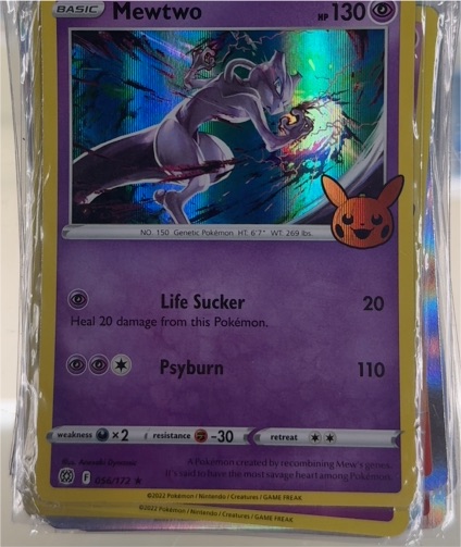 2022 Pokémon Trick or Trade #56 Mewtwo — front