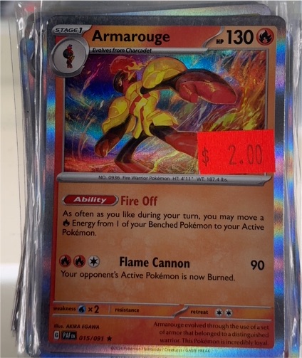 2024 Pokémon Paldean Fates #015 Armarouge — front