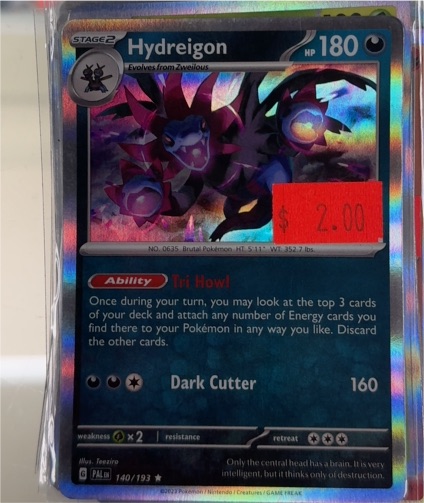2023 Pokémon Paldea Evolved #140 Hydreigon — front
