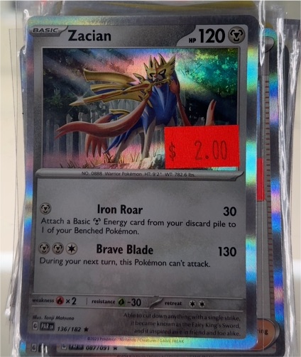 2023 Pokémon #136 Zacian — front
