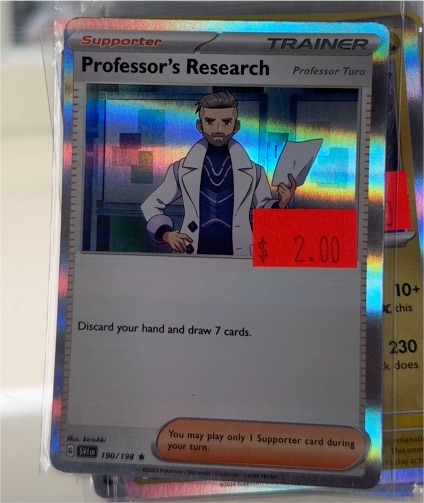 2023 Pokémon Scarlet & Violet #190 Professor's Research Professor Turo — front