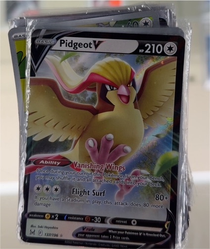 2022 Pokémon TCG Sword & Shield Lost Origin #137 Pidgeot V — front