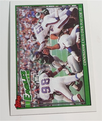 1991 Topps #648 Philadelphia Eagles Team Leaders/Results — front