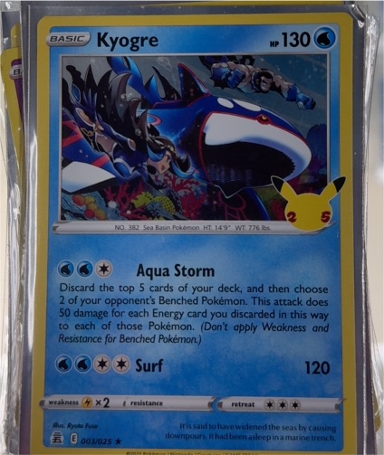 2021 Pokémon TCG Celebrations #003 Kyogre — front