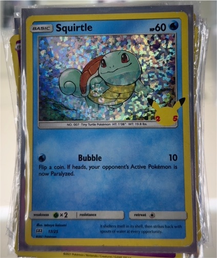 2021 Pokémon McDonald's 25th Anniversary #17 Squirtle — front