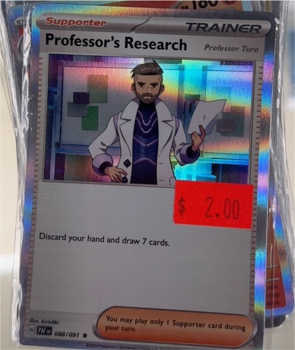 2023 Pokémon TCG #088 Professor's Research (Professor Turo) — front