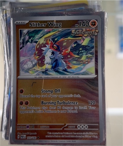 2023 Pokémon Scarlet & Violet Paradox Rift #107 Slither Wing Ancient — front