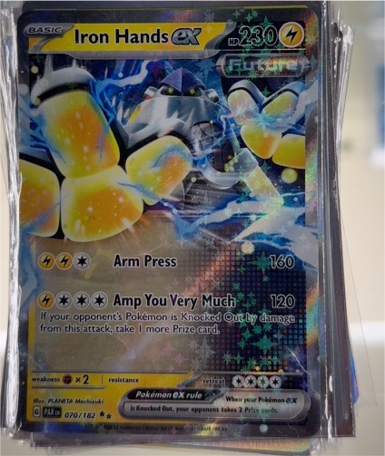 2023 Pokémon TCG Scarlet & Violet SV04: Paradox Rift #070 Iron Hands ex — front