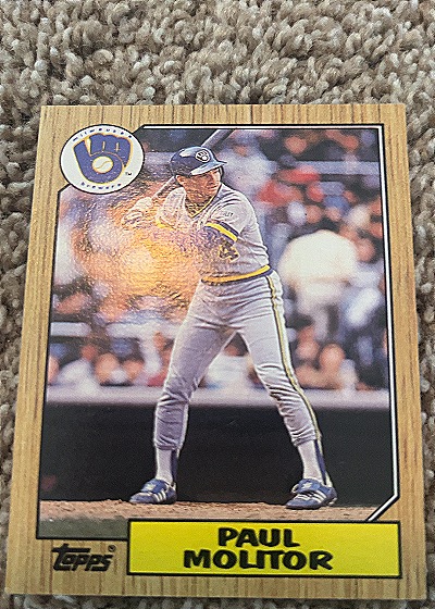 1987 Topps #741 Paul Molitor — front
