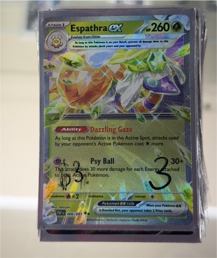 2024 Pokémon TCG Paldean Fates #006 Espathra ex — front