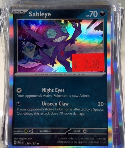 2023 Pokémon TCG Paldea Evolved #136 Sableye — front