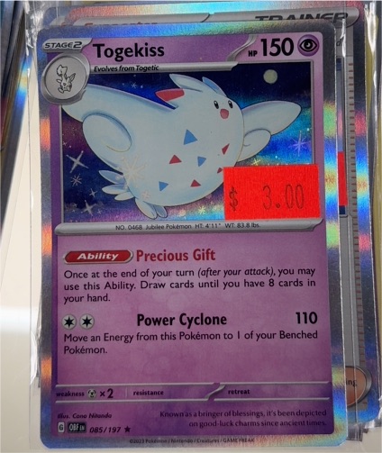 2023 Pokémon SV03: Obsidian Flames #085 Togekiss — front