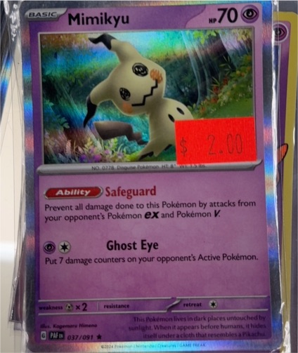 2024 Pokémon Paldean Fates #037 Mimikyu — front