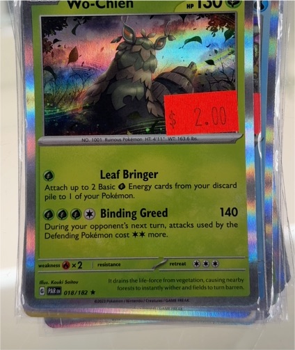 2023 Pokémon TCG Paradox Rift #018 Wo-Chien — front