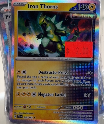 2024 Pokémon Scarlet & Violet Temporal Forces #062 Iron Thorns — front